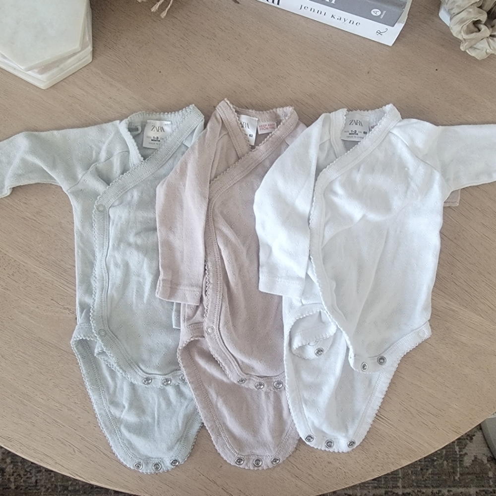 ZARA 1-3 Month Onsies